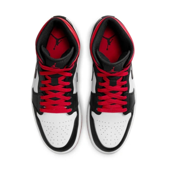 Air Jordan 1 Mid Gym Red Black Toe - Picture 5 of 6